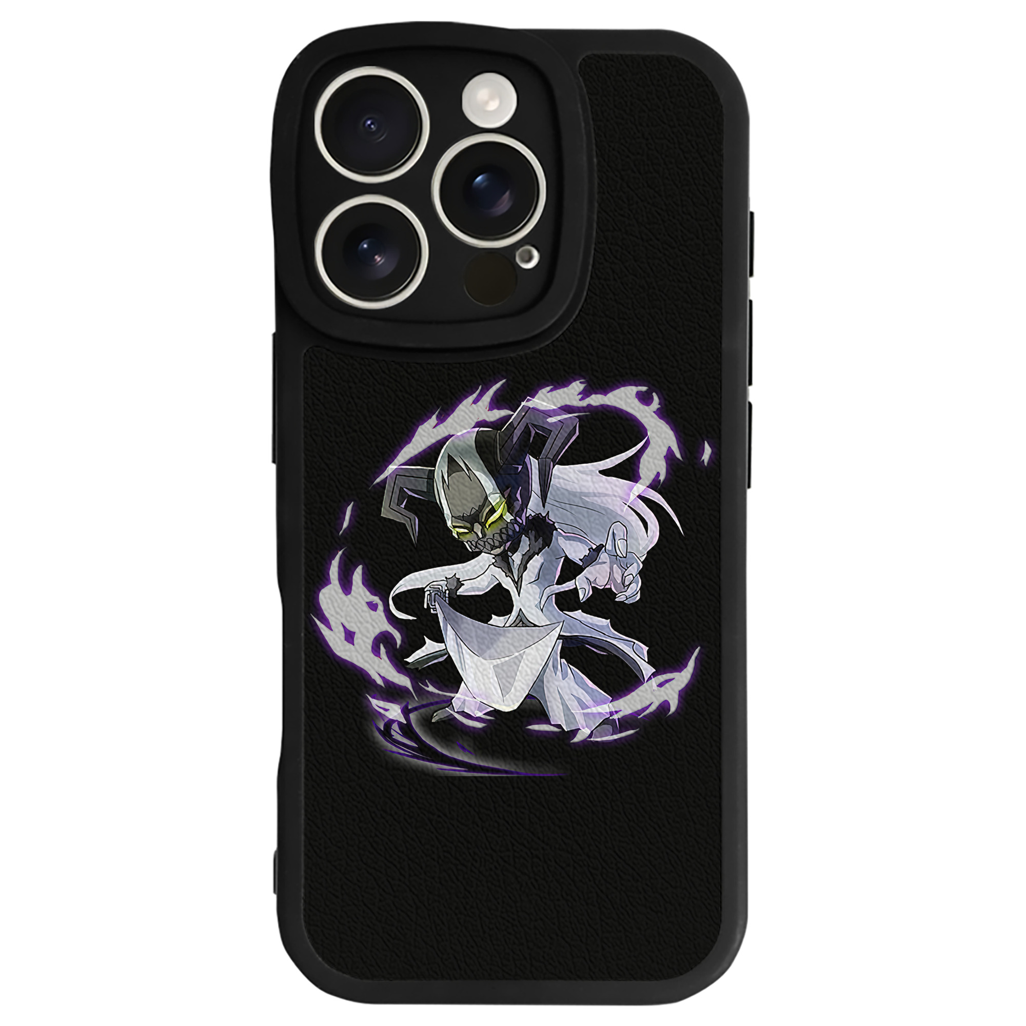 （画像用） ブリーチ 黒崎一護（くろさき いちご）BLEACH Kurosaki Ichigo 【iPhone 16シリーズ対応】シリコンスマホケース（レザー調） 材質：シリコン